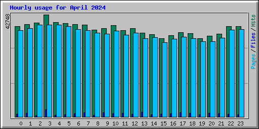 Hourly usage for April 2024